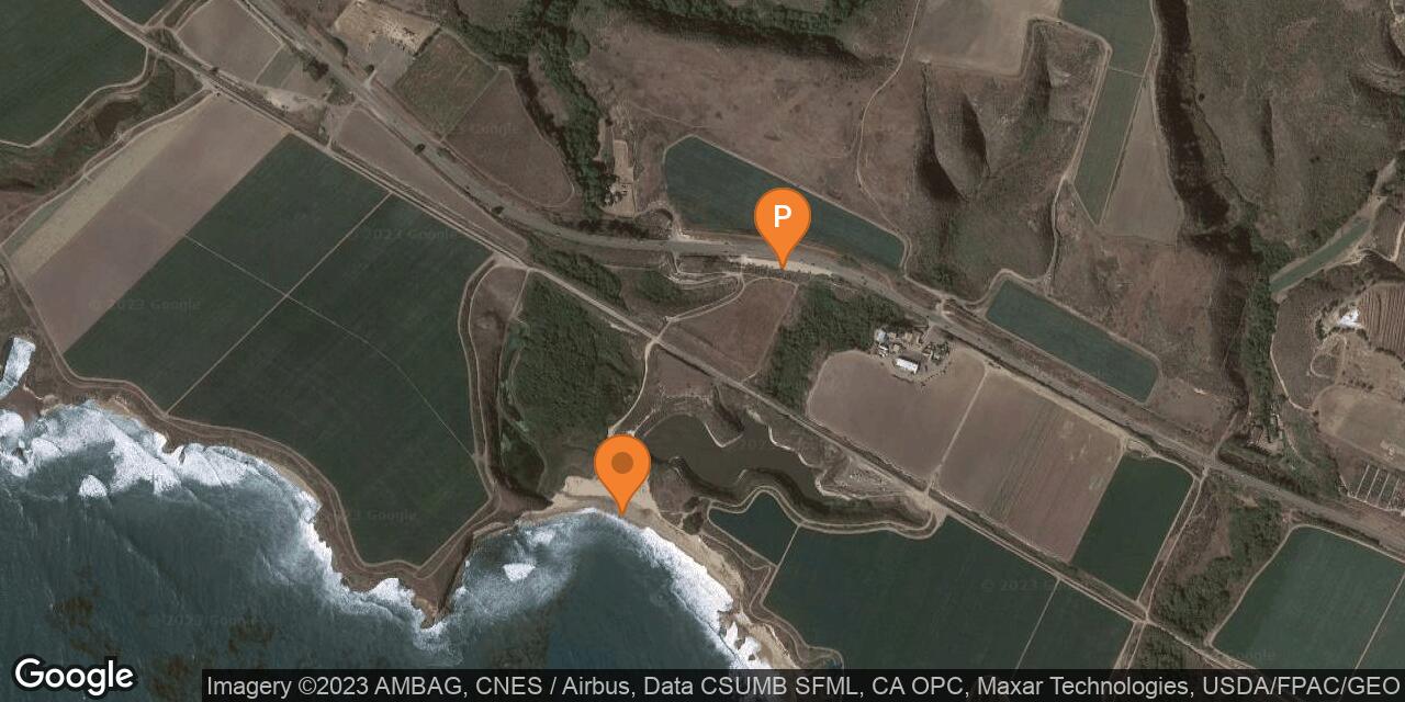 Map of 4 Mile Beach at Wilder Ranch State Park