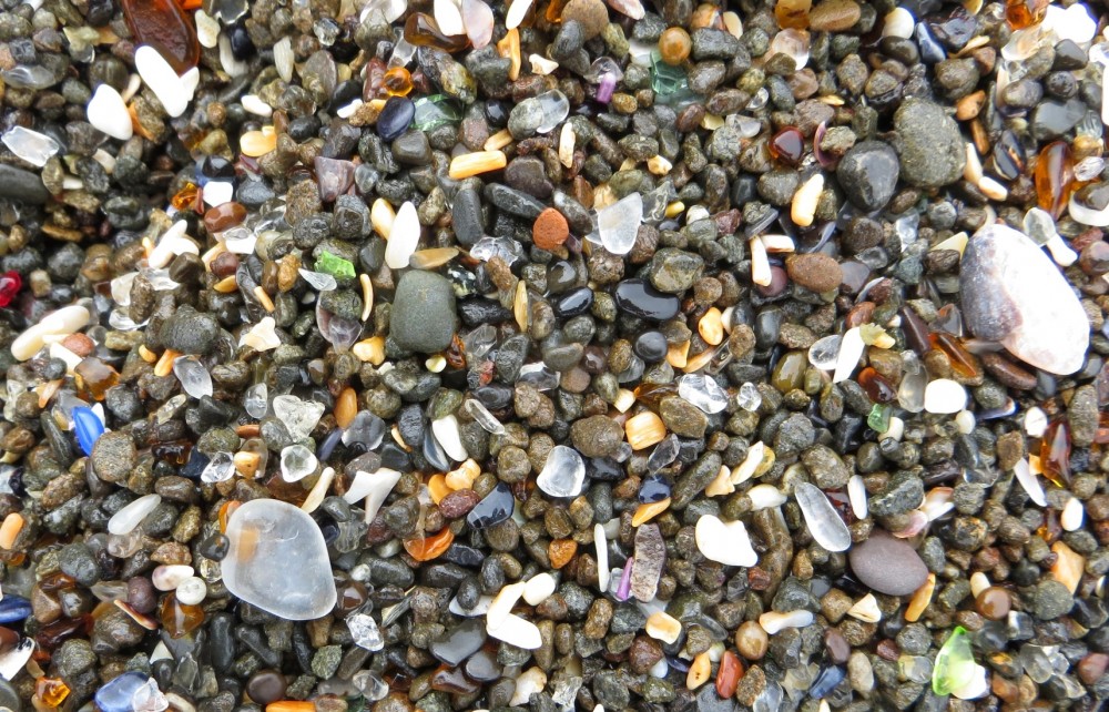 California Glass Beach Seaglass/Pebbles/Sand  Sample Ft Bragg 