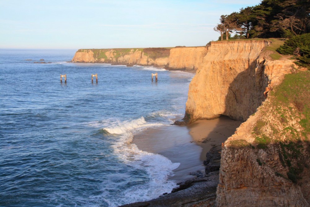 Davenport Pier Beach, Davenport, CA California Beaches
