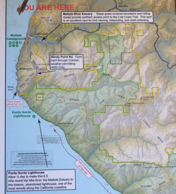 Punta Gorda Lighthouse in Petrolia, CA California Beaches