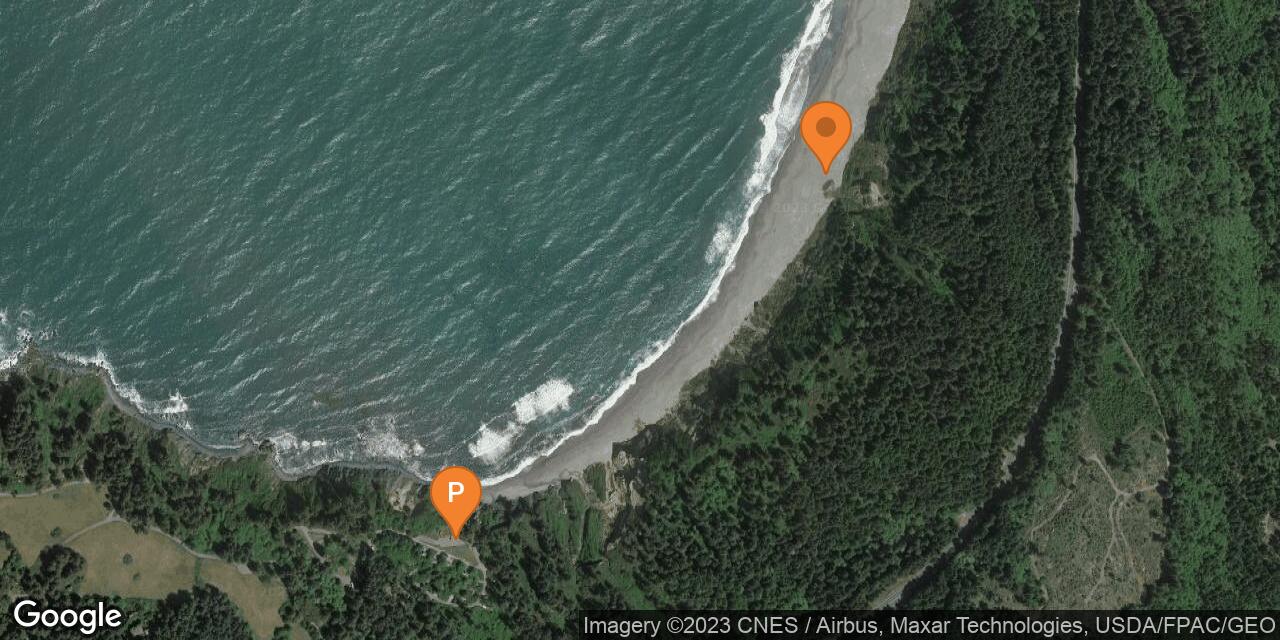 Map of Agate Beach at Sue-meg State Park