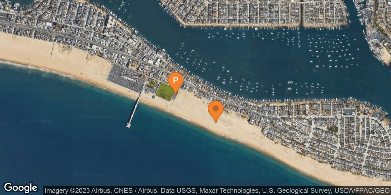Map of Balboa Peninsula Beach