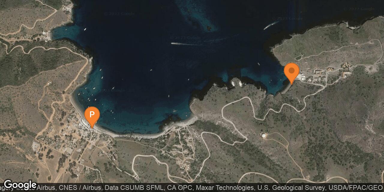 Map of Big Fisherman’s Cove on Catalina Island