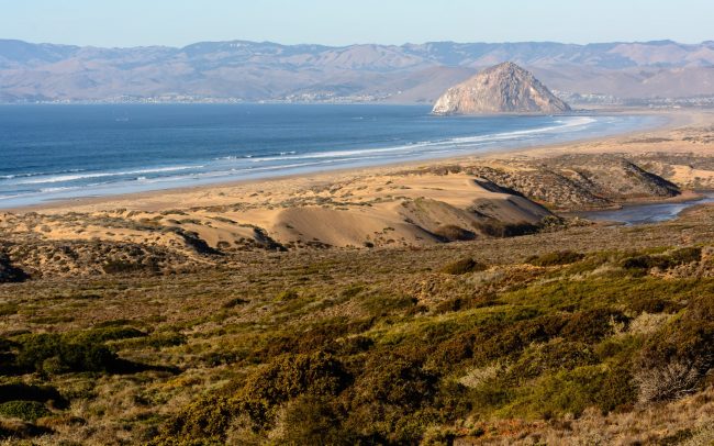 The Morro Rock From Montana De Oro State Park
