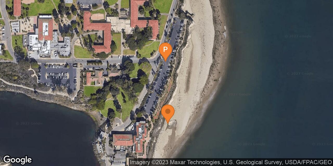 Map of Campus Point Beach