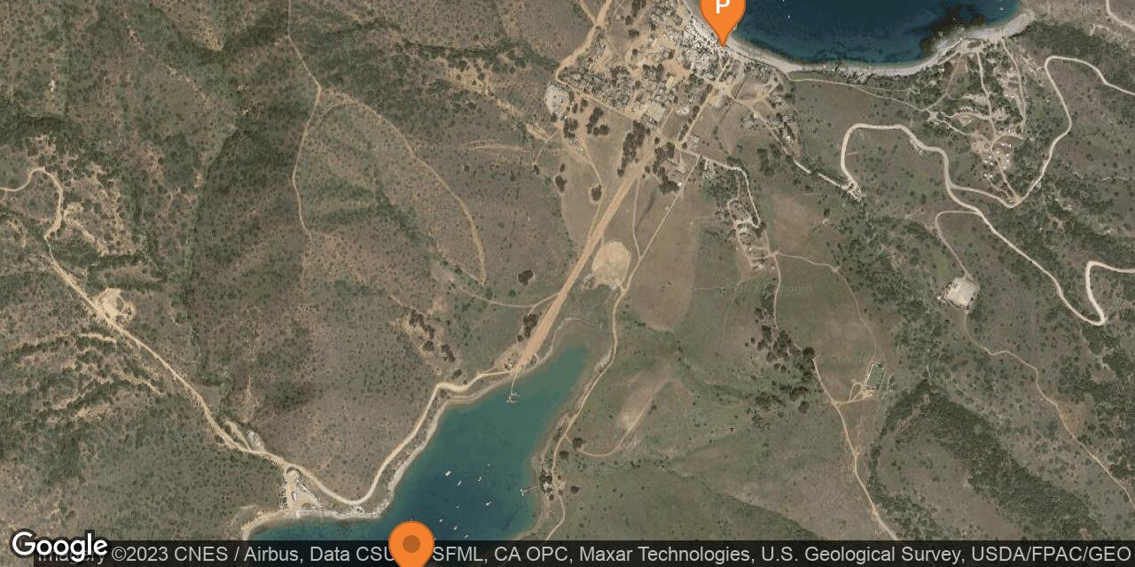 Map of Catalina Harbor on Catalina Island