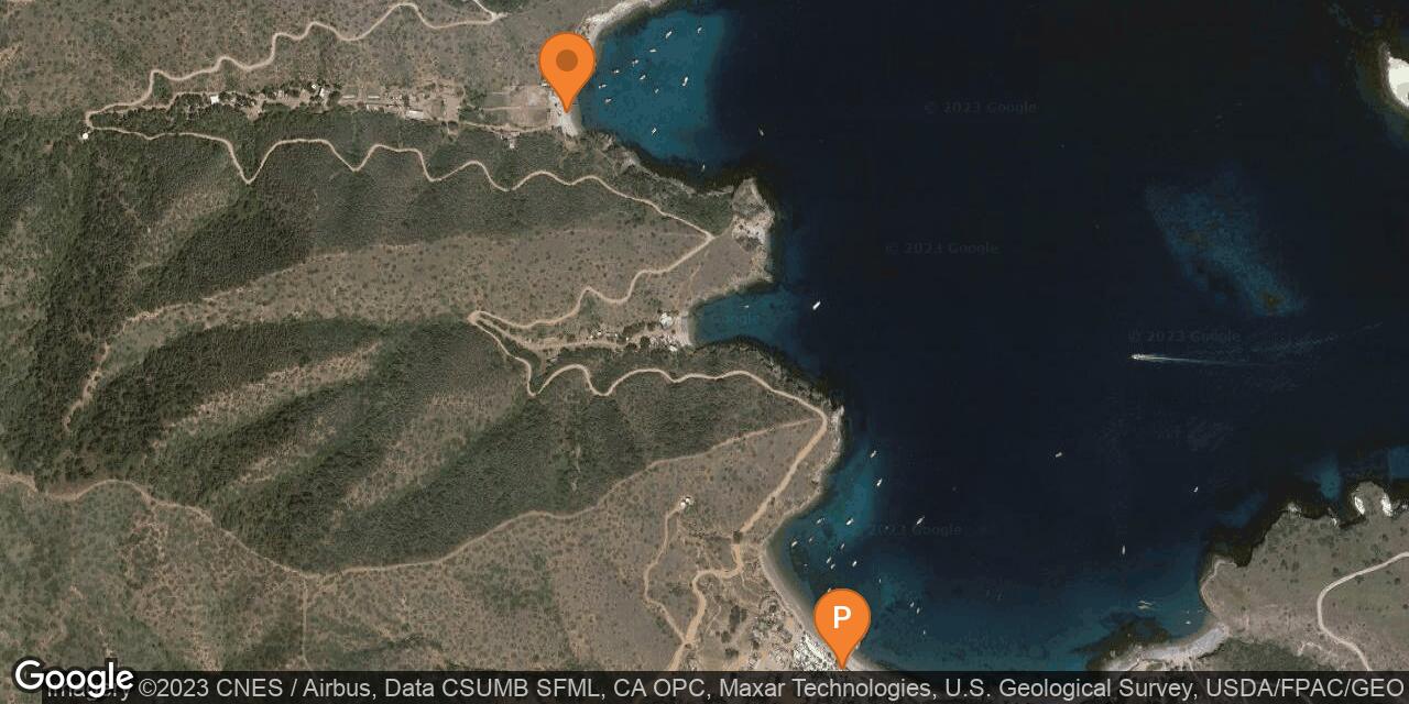 Map of Cherry Cove on Catalina Island