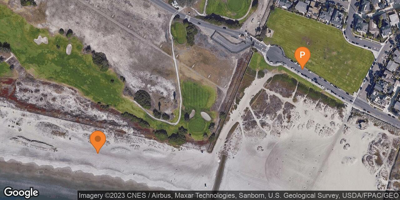 Map of Coronado Dog Run Beach