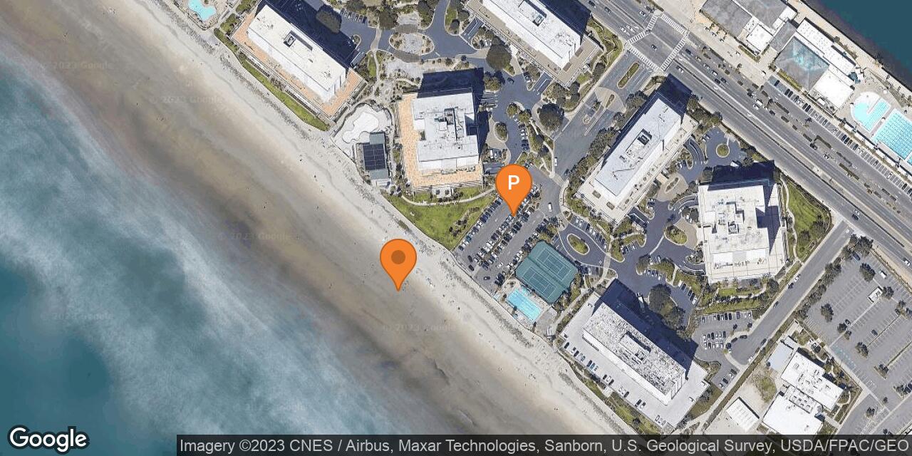 Map of Coronado Shores Beach