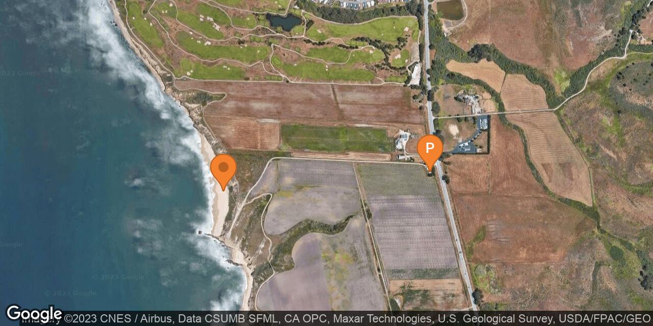 Map of Cowell Ranch Beach