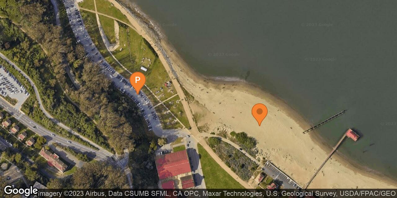 Map of Crissy Field - West Bluff Beach