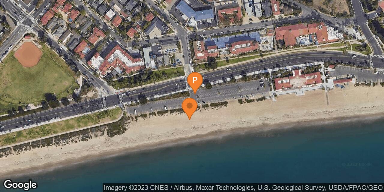 Map of East Beach of Santa Barbara