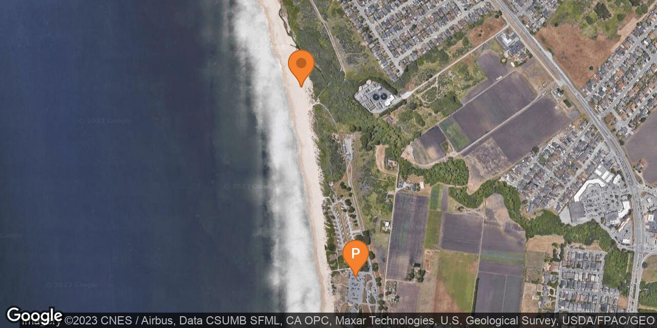 Map of Elmar Beach at Half Moon Bay State Beach