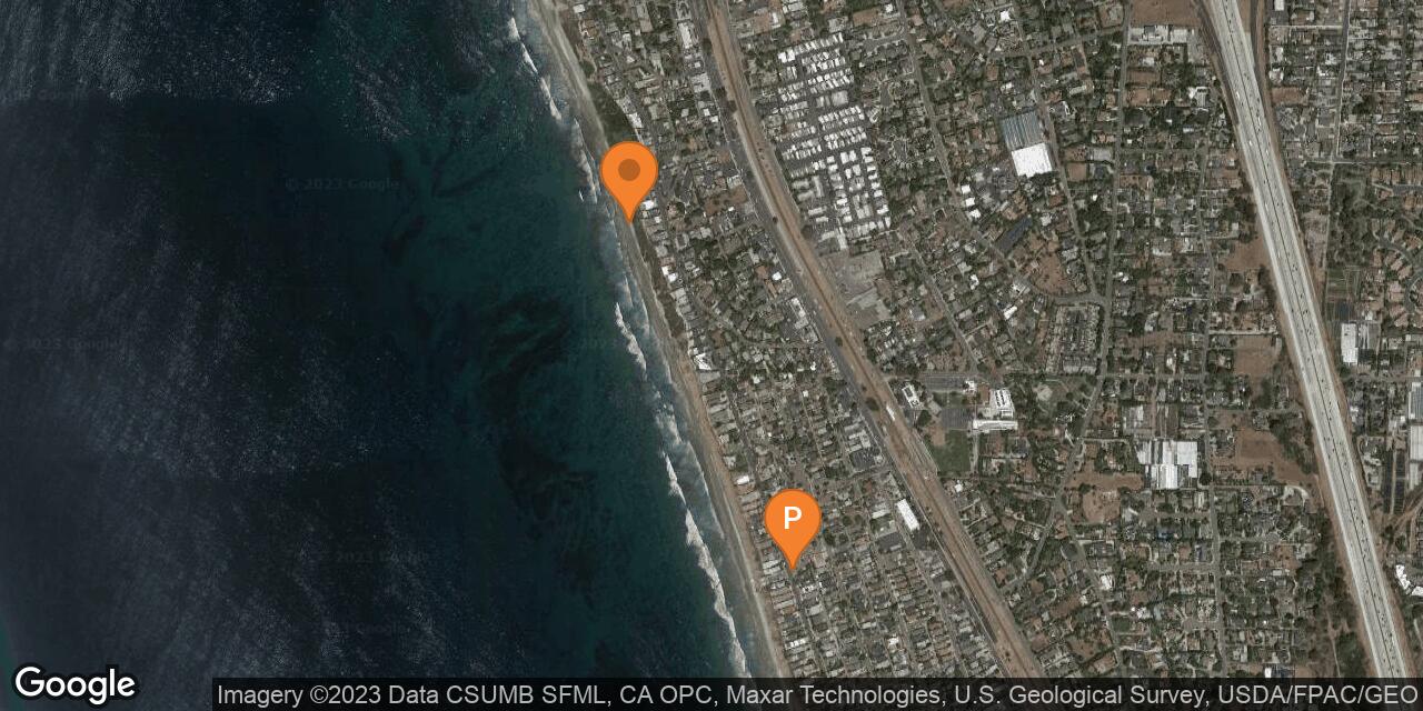 Map of Encinitas Beach