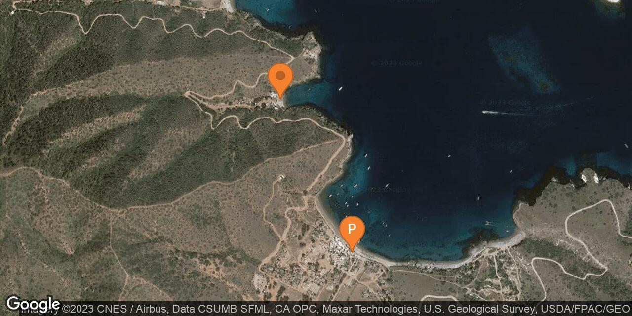 Map of Fourth of July Cove on Catalina Island