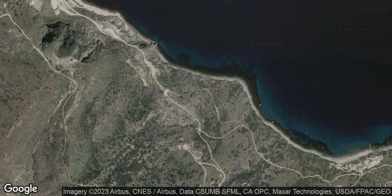 Map of Gibraltar Beach on Catalina Island
