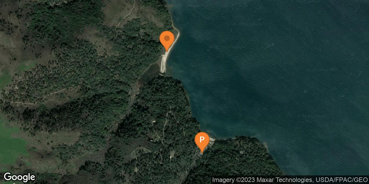 Map of Indian Beach at Tomales Bay State Park
