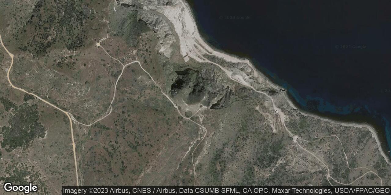 Map of Lava Wall Beach on Catalina Island