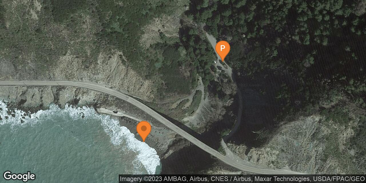 Map of Limekiln State Park Beach