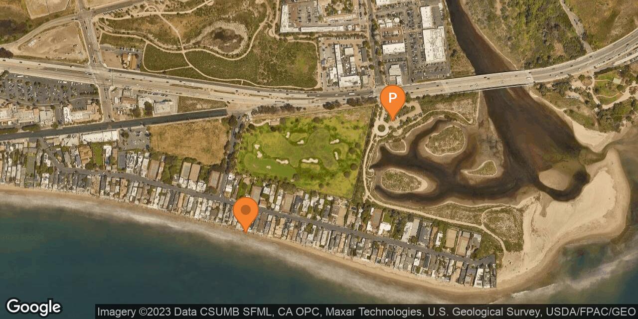 Map of Malibu Colony Beach