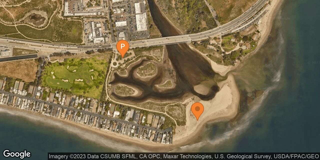 Map of Malibu Lagoon State Beach