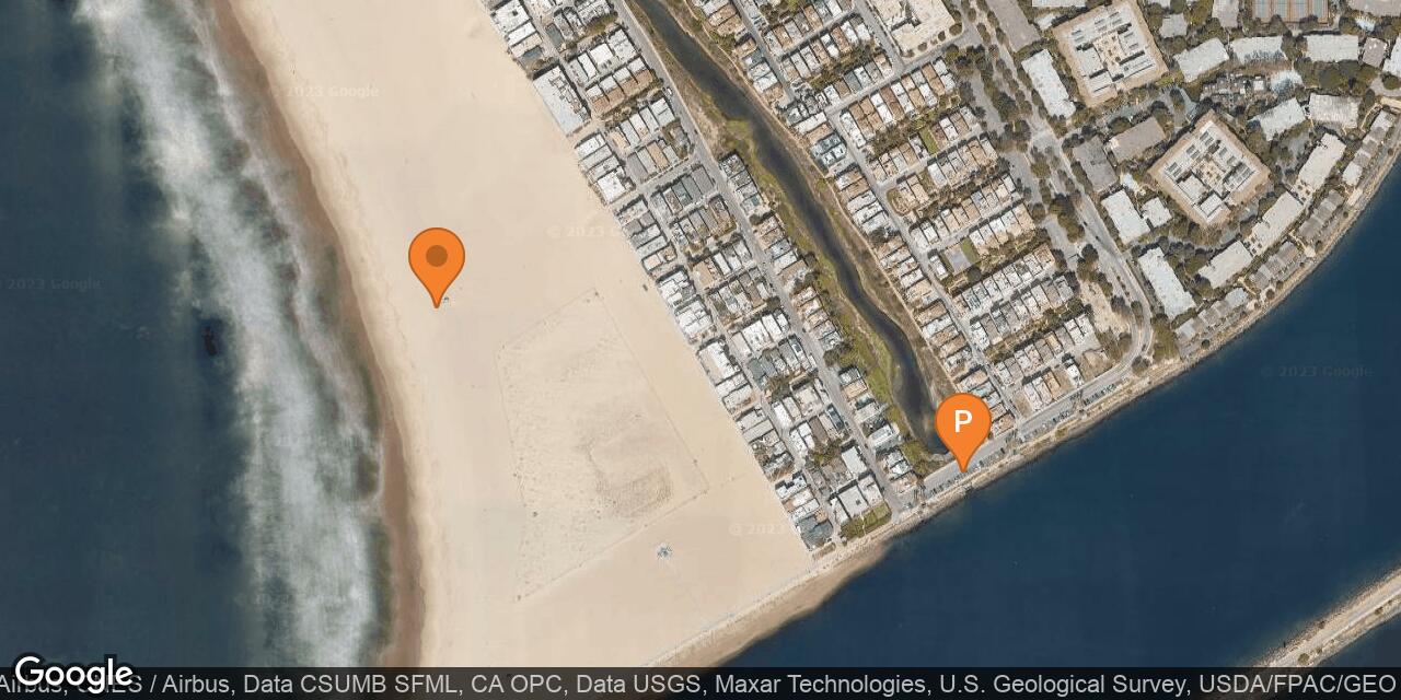 Map of Marina Peninsula Beach (Charlie Beach)