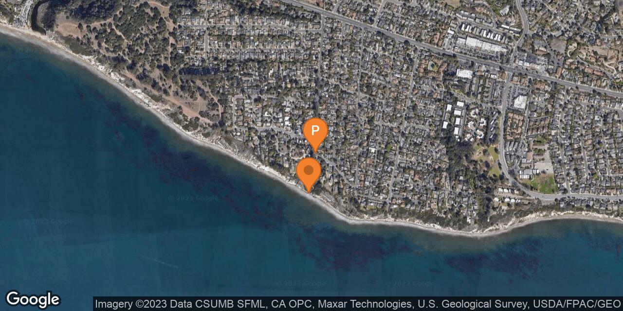 Map of Mesa Lane Beach