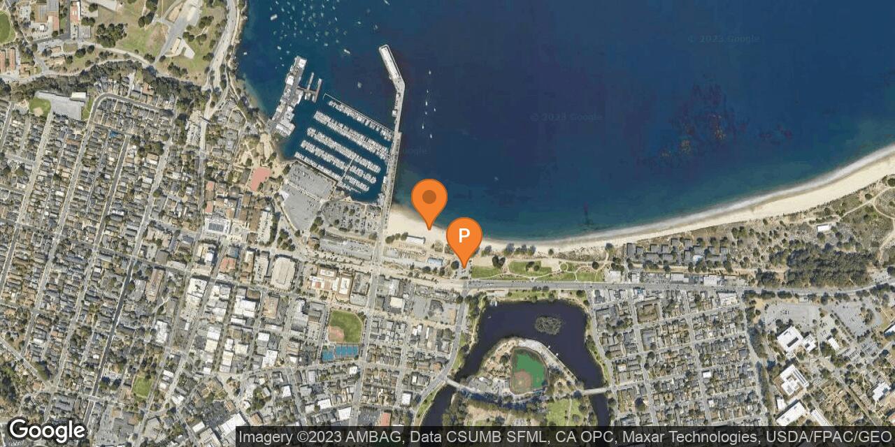 Map of Monterey Municipal Beach