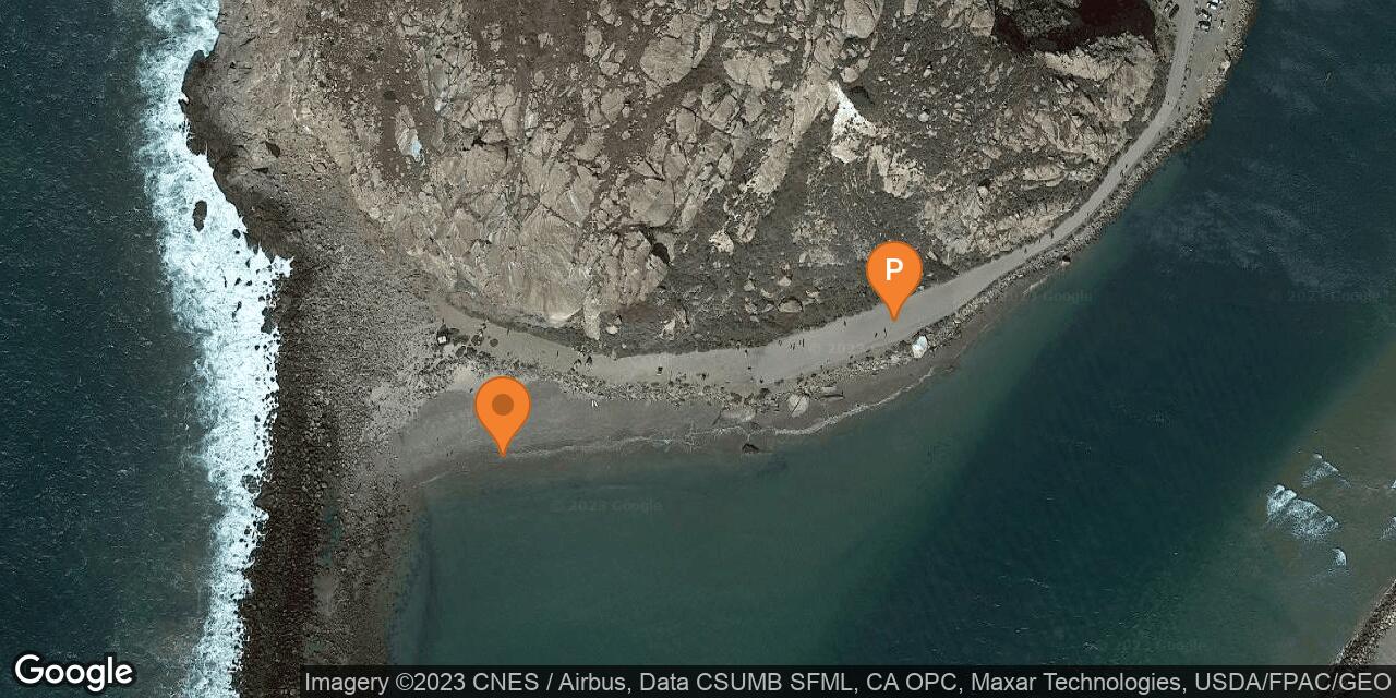 Map of Morro Rock Jetty Beach