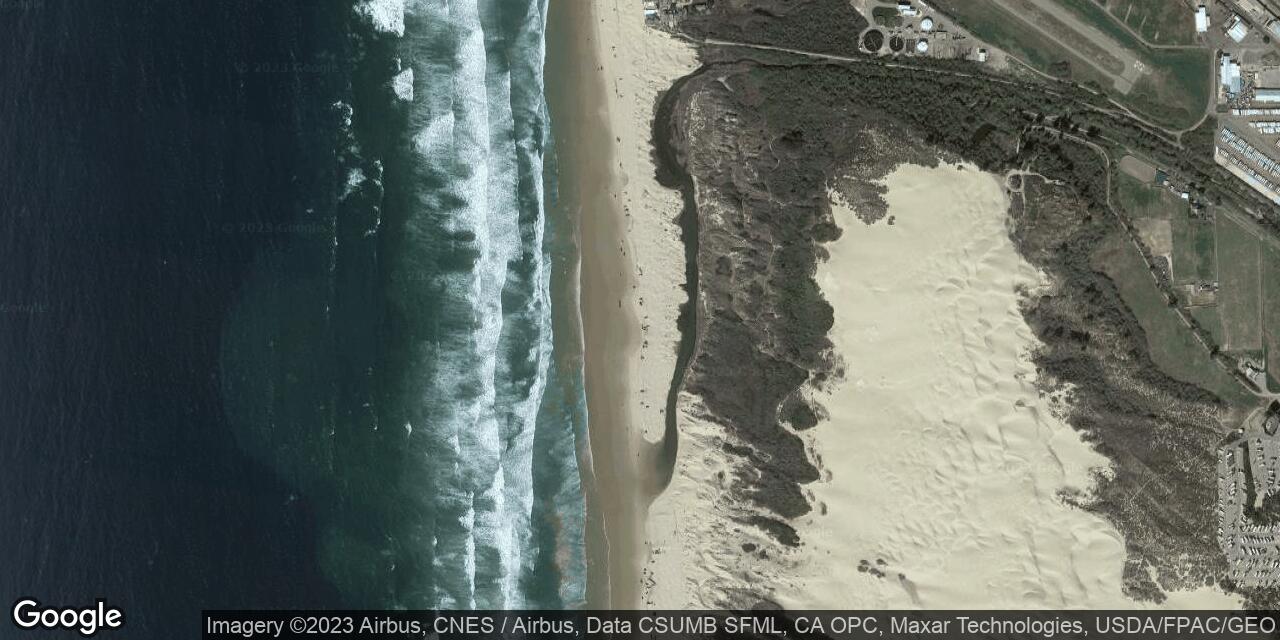 Map of Oceano Dunes State Vehicular Recreation Area (SVRA)