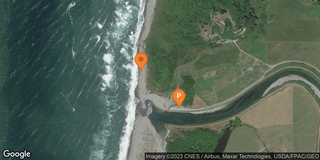 Map of Orick Fishing Access Beach