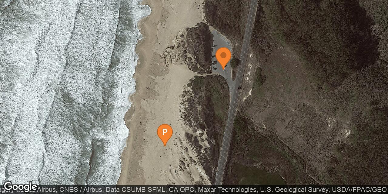 Map of Pescadero State Beach – North Beach