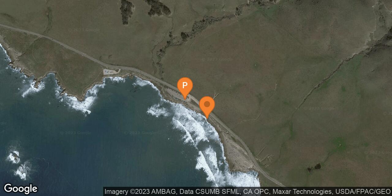 Map of Piedras Blancas Elephant Seal Rookery