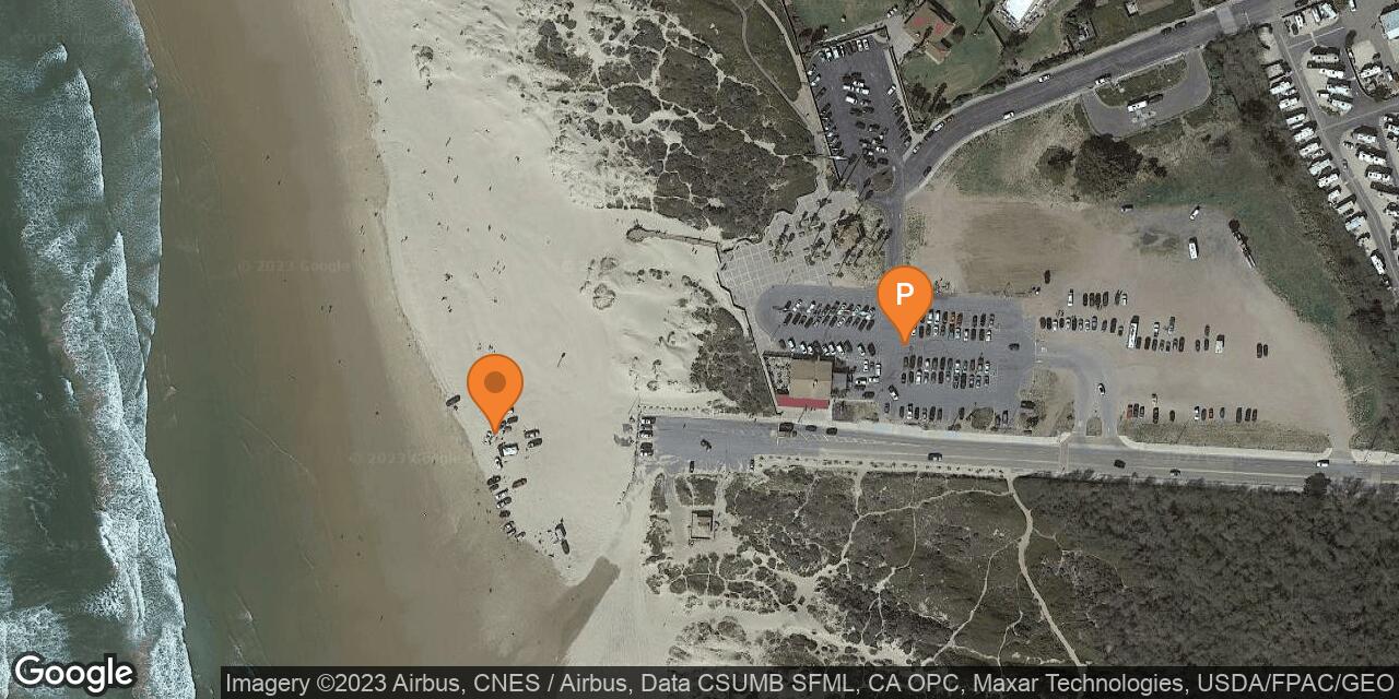 Map of Grover Beach in Pismo State Beach