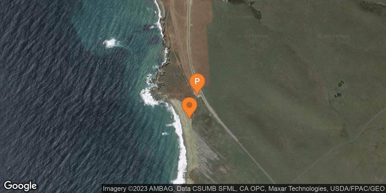 Map of Point Piedras Blancas Beach