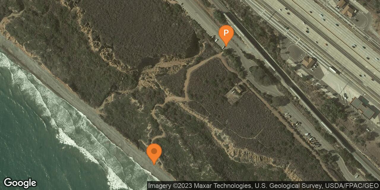 Map of San Onofre State Beach – Bluffs Beaches