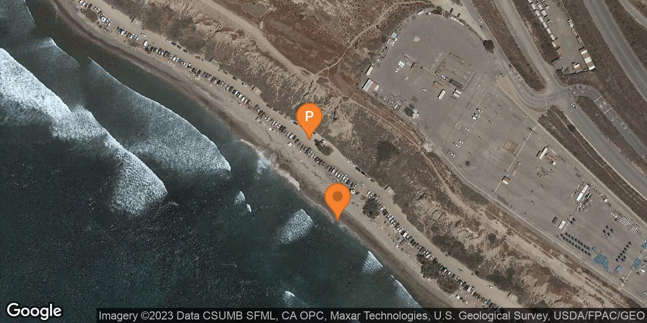 Map of San Onofre State Beach – Surfing Beach (Old Man’s)