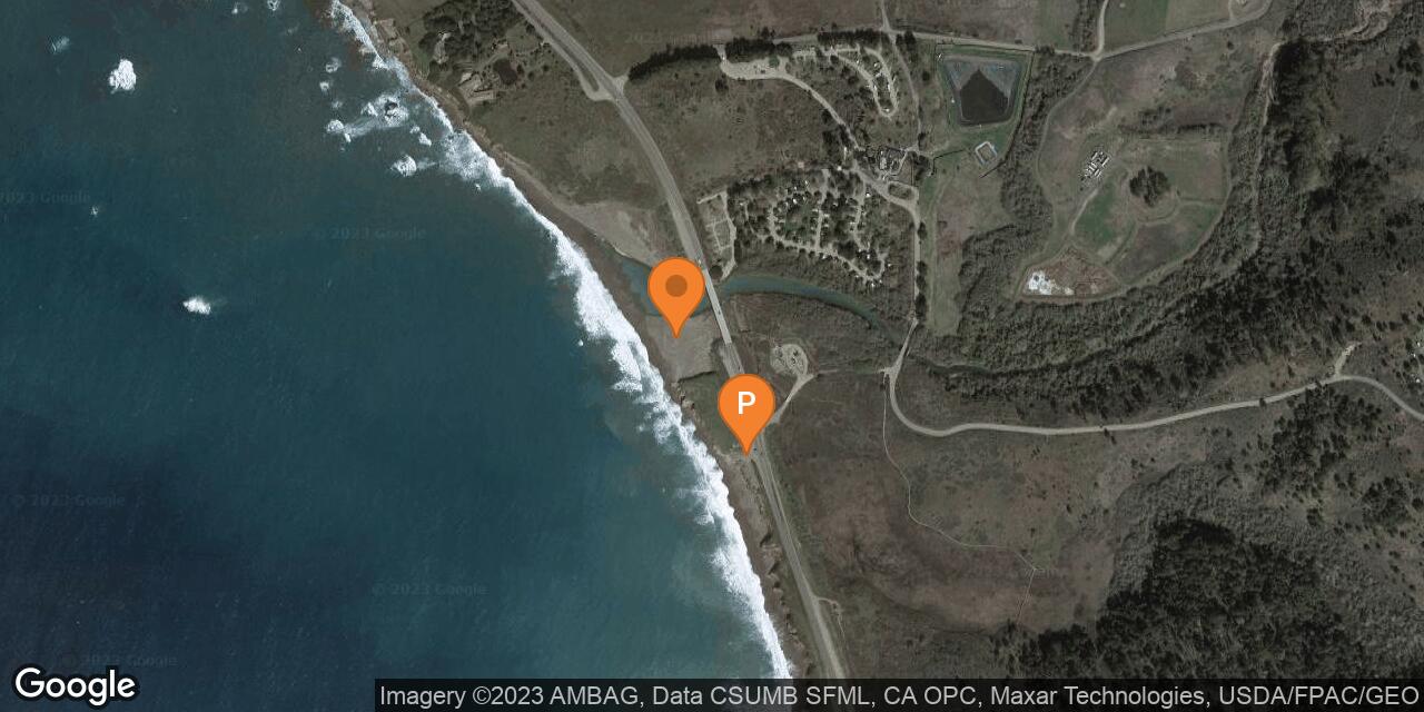 Map of San Simeon Creek Beach