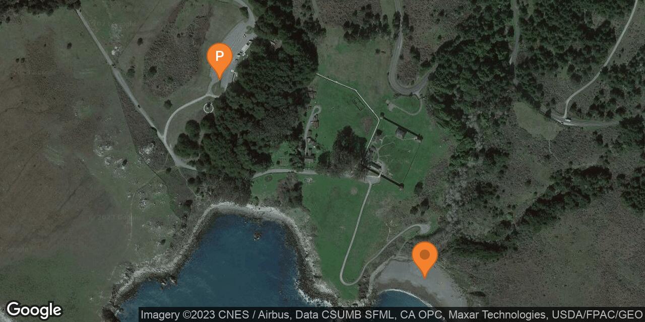 Map of Sandy Cove Beach at Fort Ross