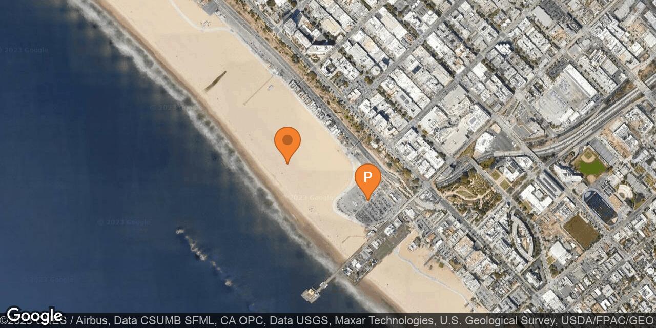 Map of Santa Monica State Beach – North Beach