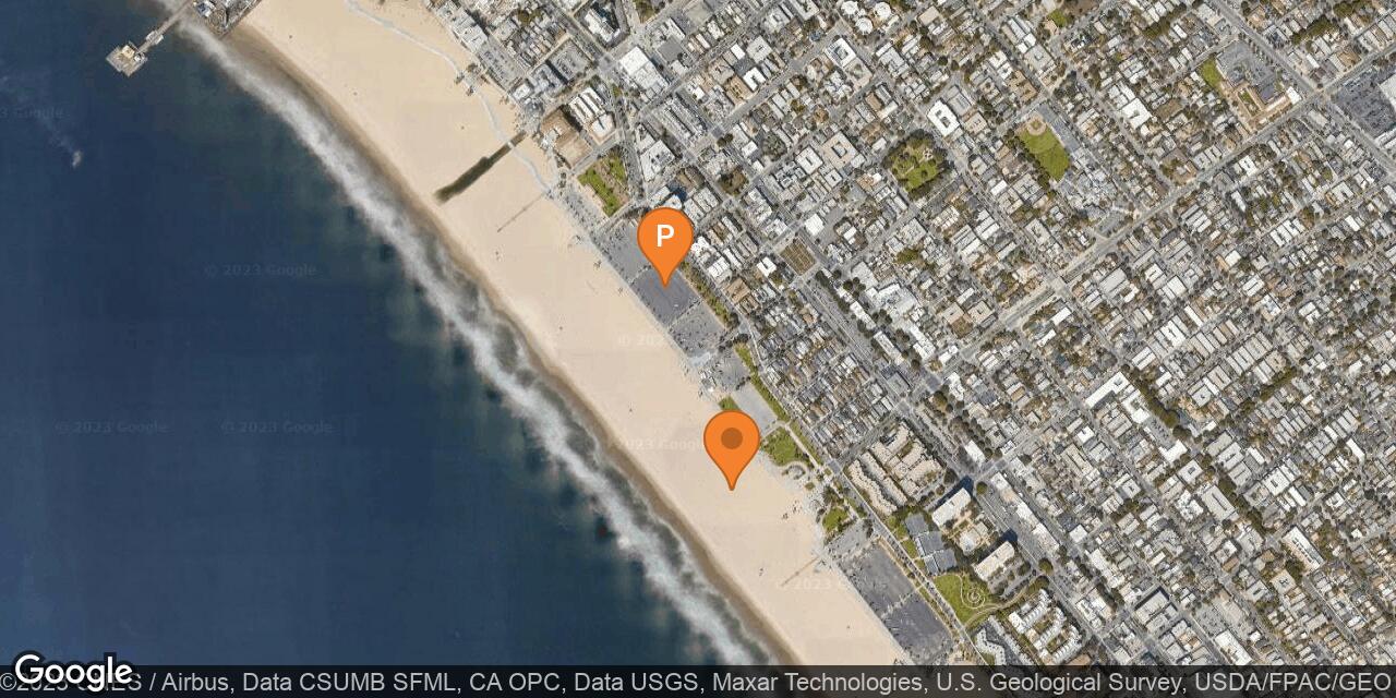 Map of Santa Monica State Beach – South Beach