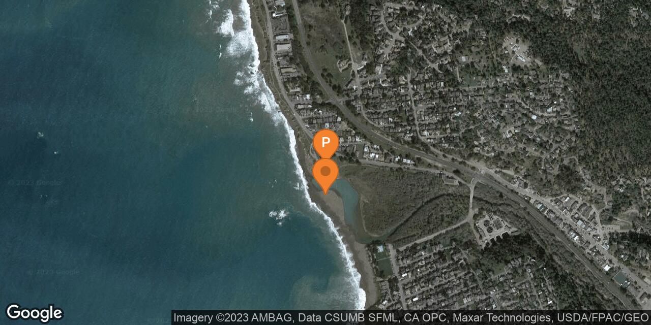 Map of Santa Rosa Creek Beach