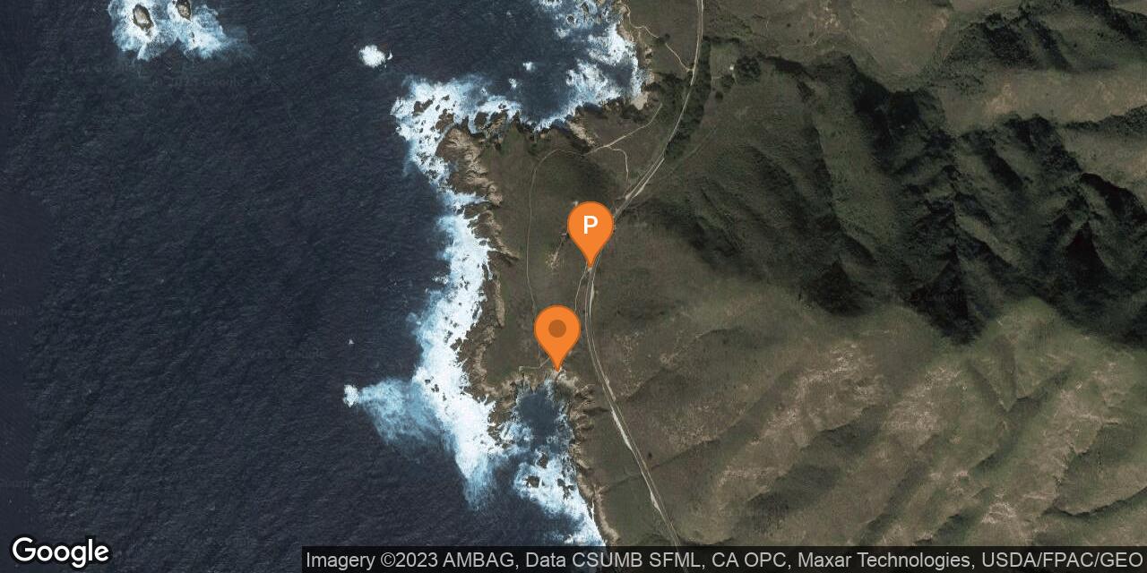 Map of Soberanes Point Beach at Garrapata State Park