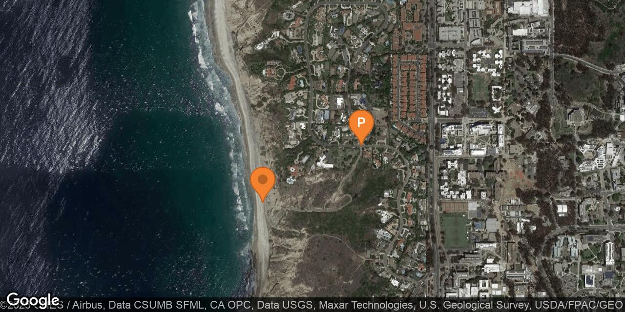 Map of South Blacks Beach