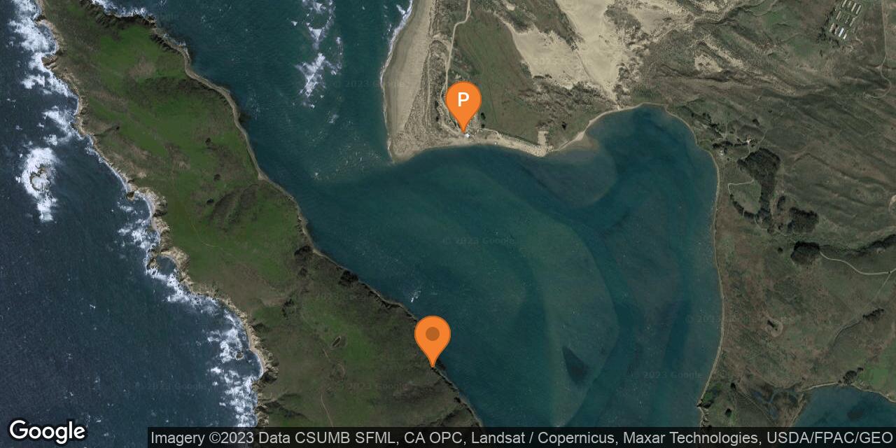 Map of South Blue Gum Beach