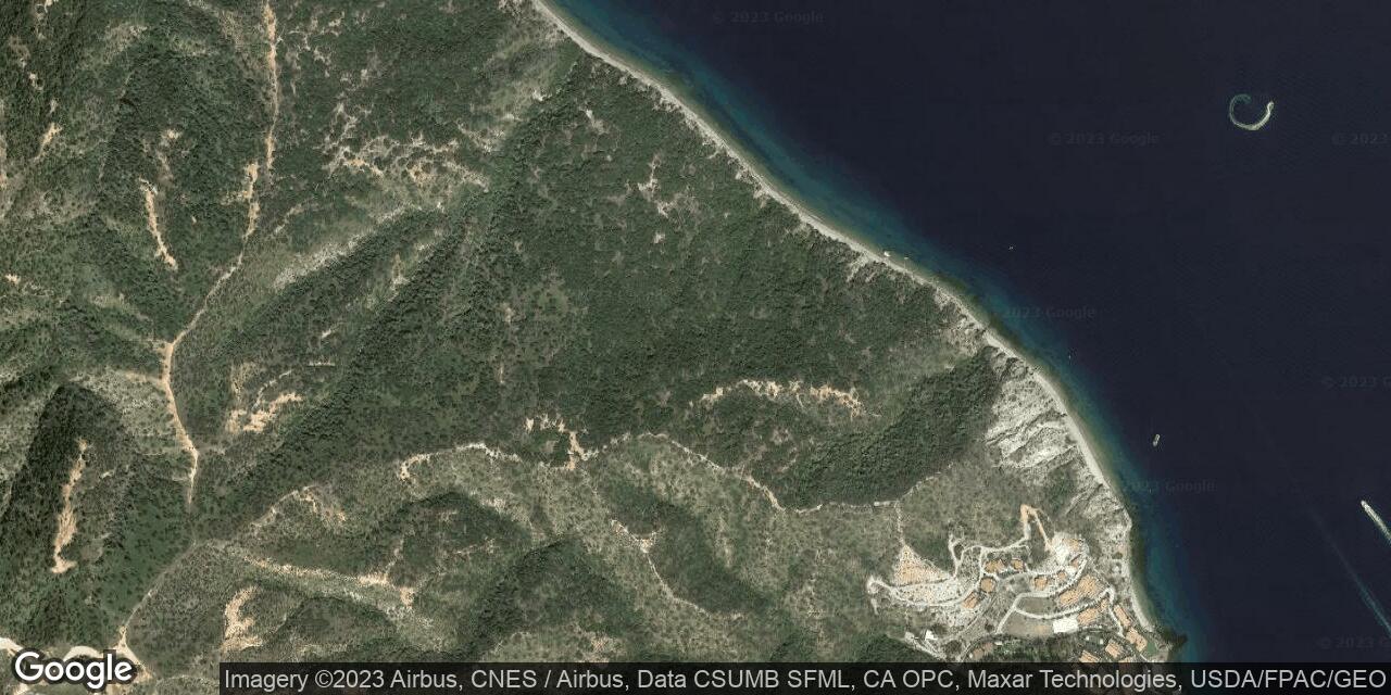 Map of Toyon Bay on Catalina Island