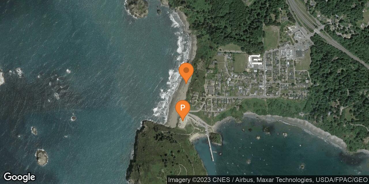 Map of Trinidad State Beach