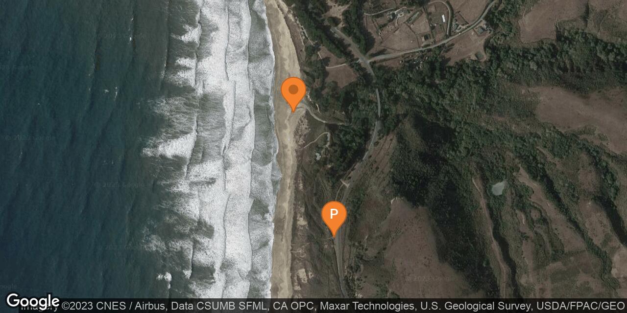 Map of Tunitas Creek Beach