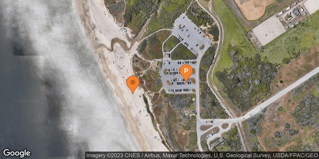 Map of Venice Beach at Half Moon Bay State Beach