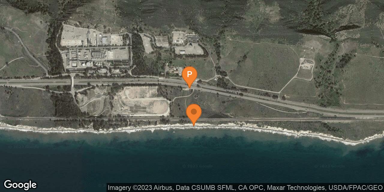 Map of Vista Del Mar Beach